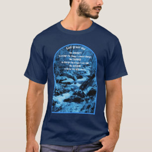 Serenity Prayer Fließender Bach Inspirierend T-Shirt