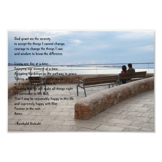 Serenity Prayer Fotodruck (Vorne)
