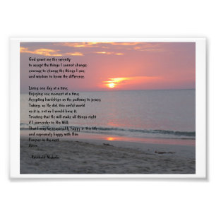Serenity Prayer Fotodruck
