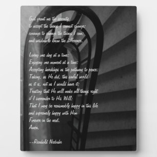 Serenity Prayer Fotoplatte