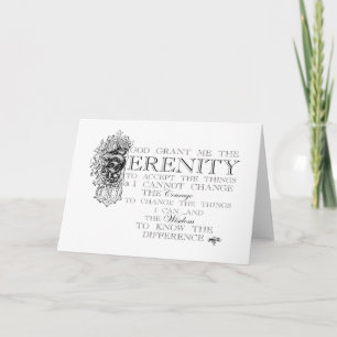 Serenity Prayer Karte