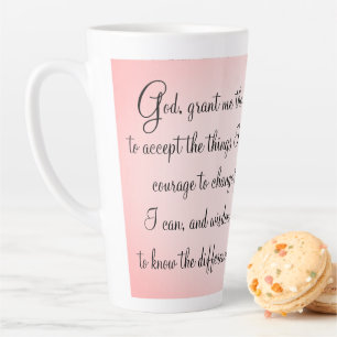 Serenity Prayer Latte Tasse