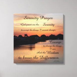 SERENITY PRAYER LEINWANDDRUCK