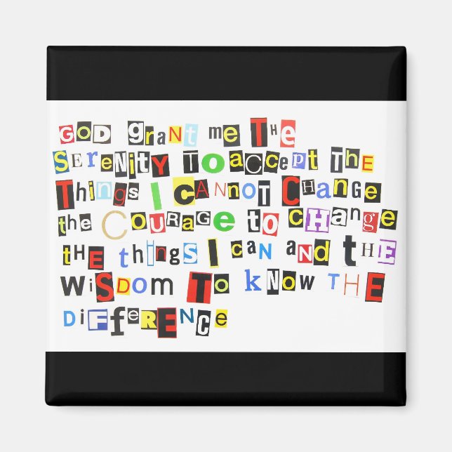 Serenity Prayer Magnet (Vorne)