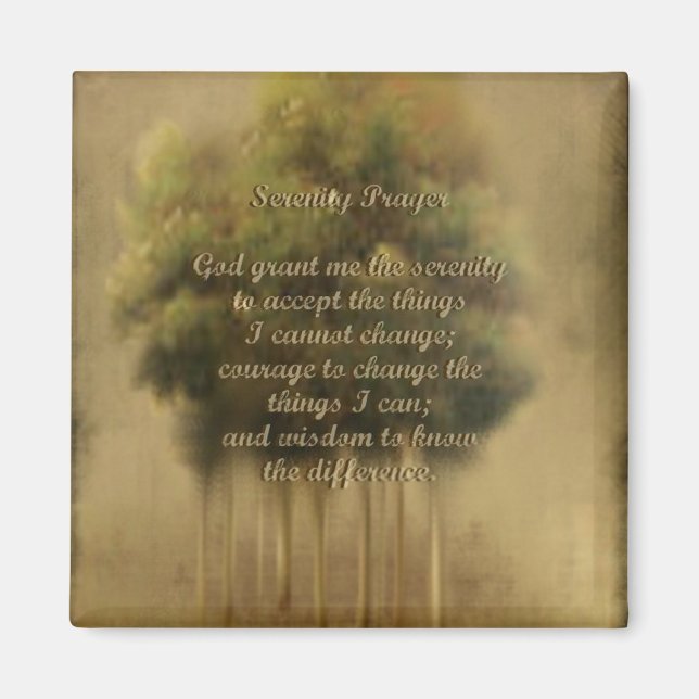 Serenity Prayer Magnet (Vorne)