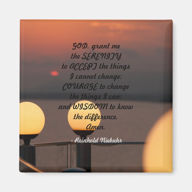 Serenity Prayer Magnet (Vorne)