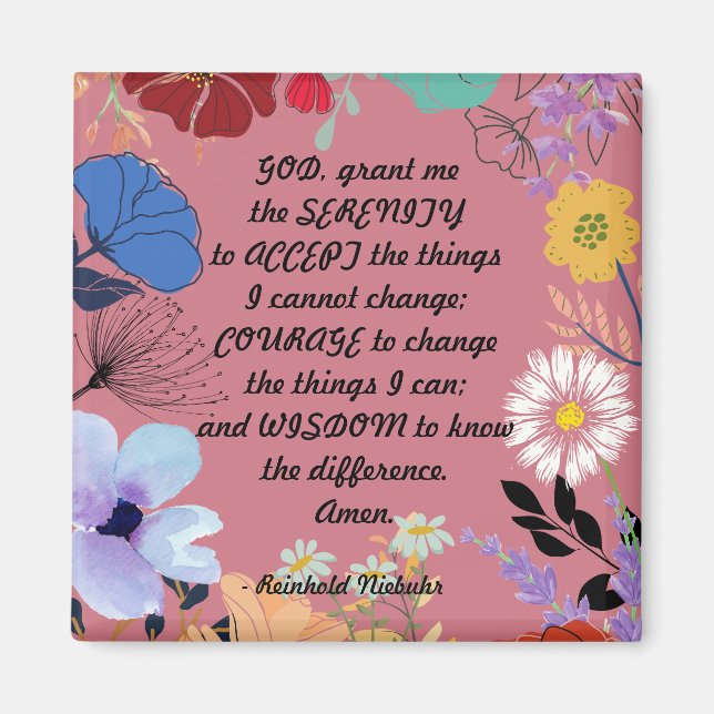 Serenity Prayer Magnet (Vorne)