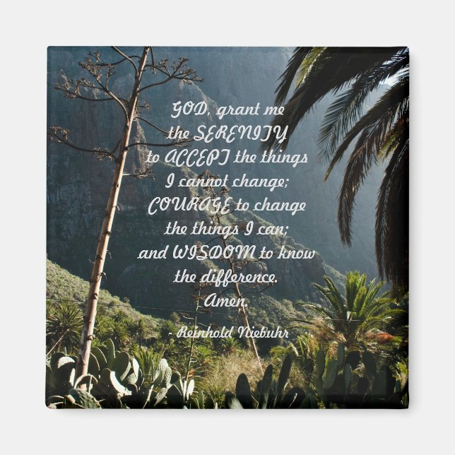 Serenity Prayer Magnet (Vorne)