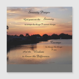 SERENITY PRAYER MAGNETIC CARD MAGNETKARTE