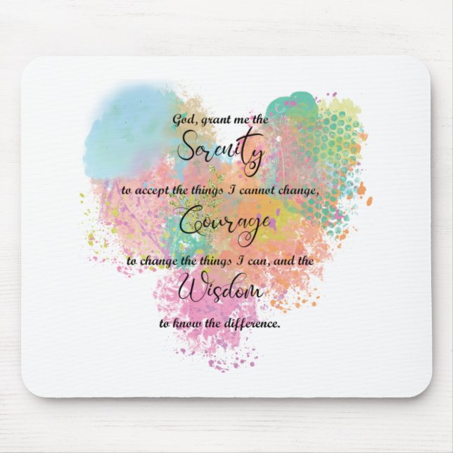 Serenity Prayer Mousepad (Vorne)
