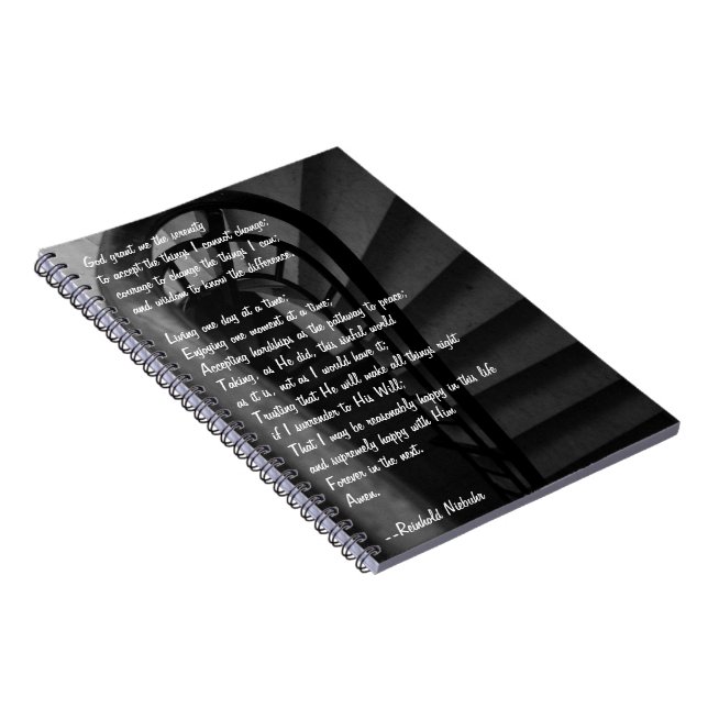 Serenity Prayer Notizblock (Rechte Seite)