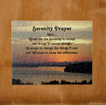 Serenity Prayer Orange Seascape Sunset Puzzle<br><div class="desc">Das 10 x 8 Zoll große Puzzle mit einem landschaftlichen Foto des leuchtenden,  orangefarbenen Sonnenuntergangs mit der Seele und den inspirierenden Worten des Serenity-Gebet. Eine perfekte Größe für das Framing!</div>