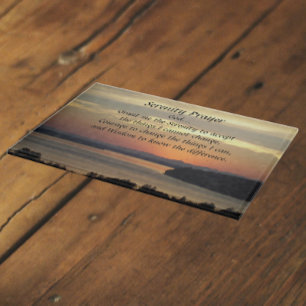 Serenity Prayer Orange Seascape Sunset Schneidebrett