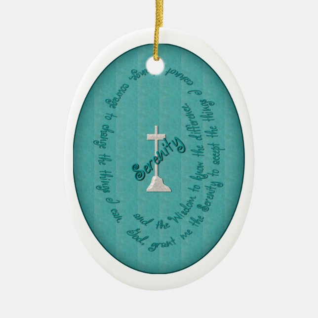 Serenity Prayer Oval Ornament (Vorne)