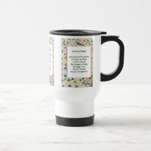 Serenity Prayer Peacock Motivierend Travel Mug Reisebecher