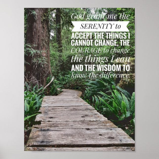 Serenity Prayer Poster (Vorne)