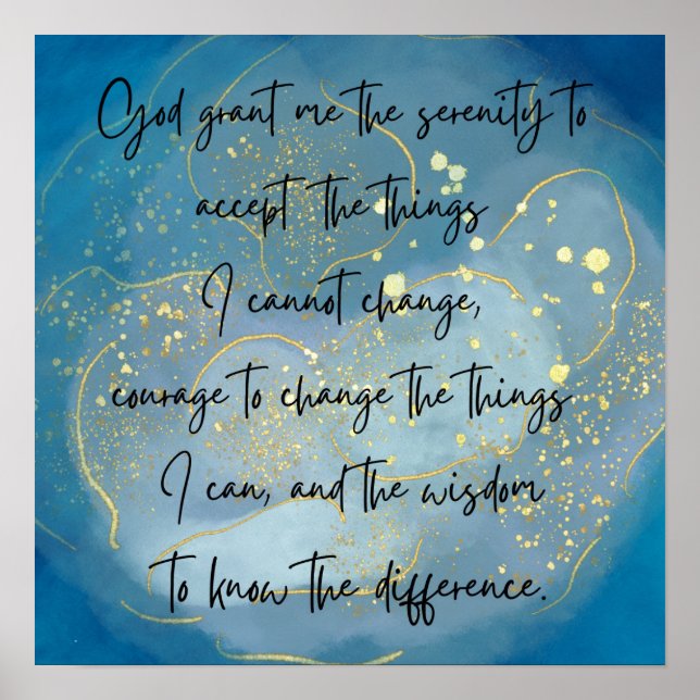 Serenity Prayer Poster (Vorne)