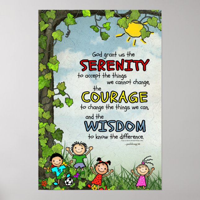 Serenity Prayer Poster (Vorne)