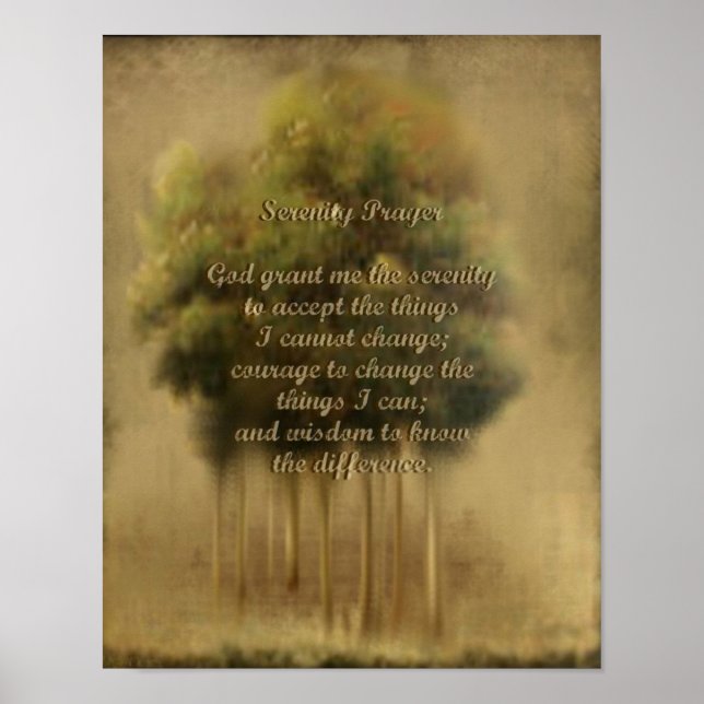 Serenity Prayer Poster (Vorne)
