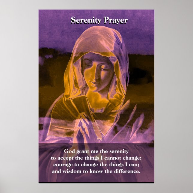 Serenity Prayer Poster (Vorne)
