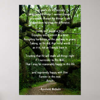 Serenity Prayer Poster