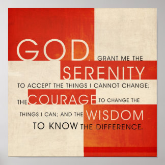 Serenity Prayer Poster