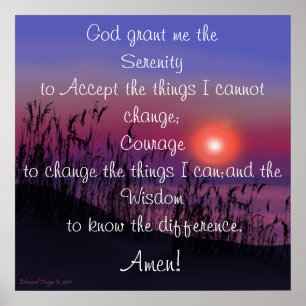 Serenity Prayer Poster