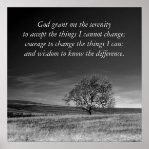 Serenity Prayer Poster