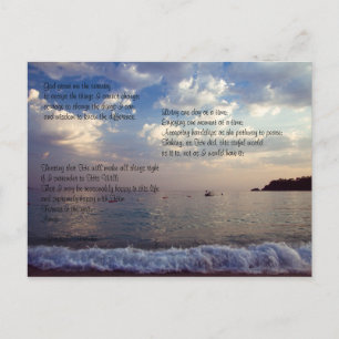 Serenity Prayer Postkarte