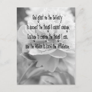 Serenity Prayer Postkarte