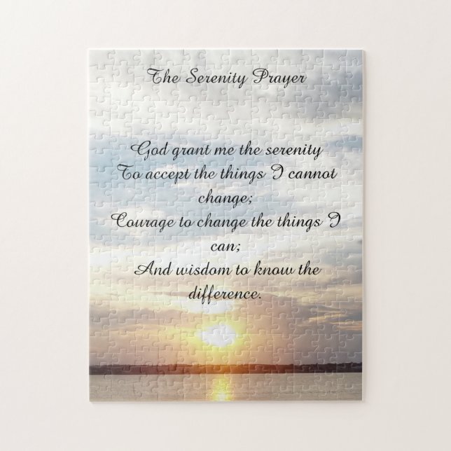 Serenity Prayer Puzzle (Vertikal)