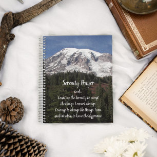 Serenity Prayer Rainier Foto Notebook Notizblock