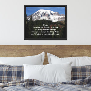 Serenity Prayer Rainier Fotografy Leinwanddruck