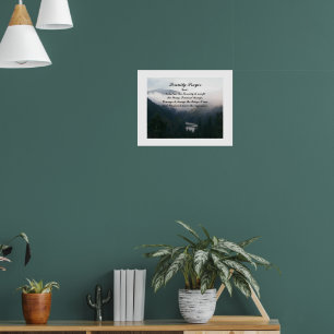 Serenity Prayer River Valley Fotografisch Poster
