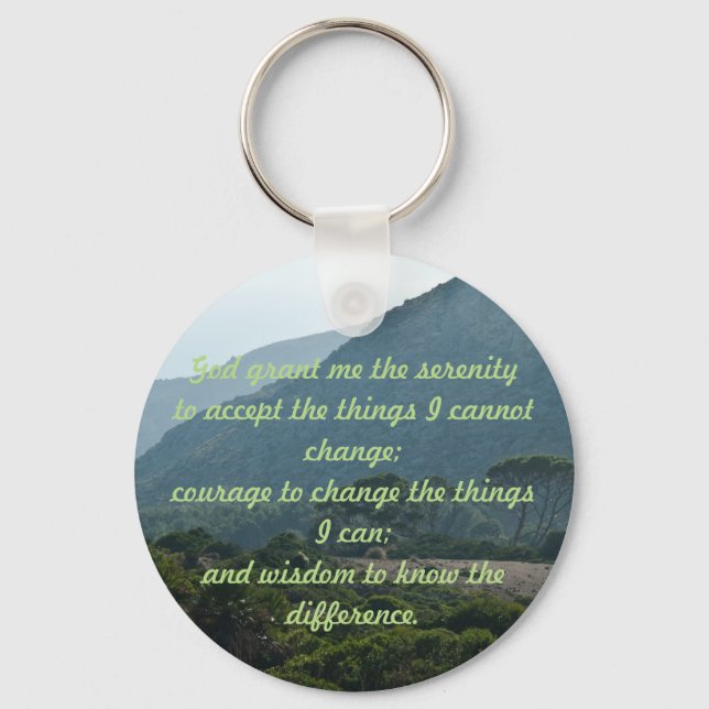 Serenity Prayer Schlüsselanhänger (Vorderseite)