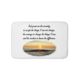 SERENITY PRAYER SUNRISE FOTO DESIGN BADEMATTE