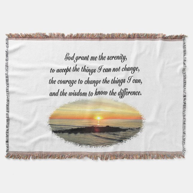 SERENITY PRAYER SUNRISE FOTO DESIGN DECKE (Vorderseite)