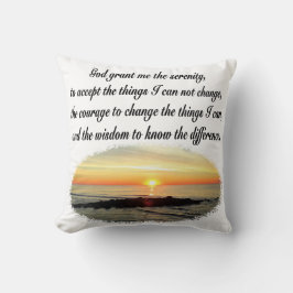SERENITY PRAYER SUNRISE FOTO DESIGN KISSEN