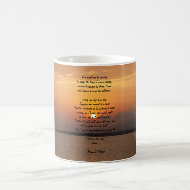 Serenity Prayer Sunset Tasse (Mittel)