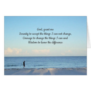 Serenity Prayer Sympathy Card