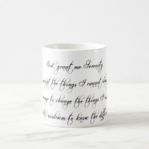 Serenity Prayer Tasse