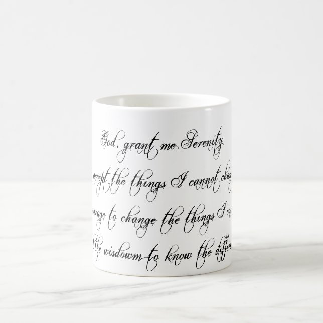 Serenity Prayer Tasse (Mittel)