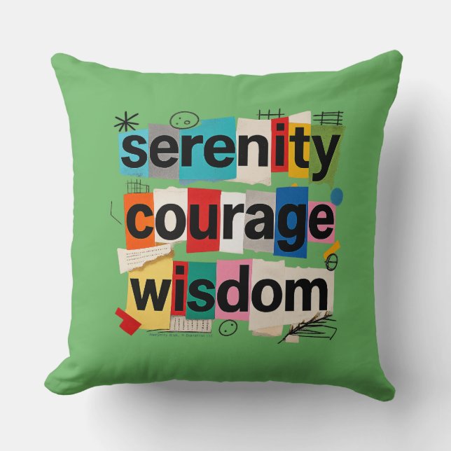 Serenity Prayer - Throw Pillow Kissen (Vorderseite)