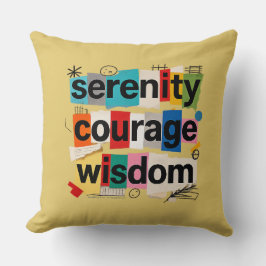 Serenity Prayer - Throw Pillow Kissen
