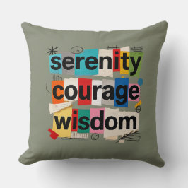 Serenity Prayer - Throw Pillow Kissen