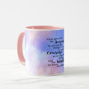 Serenity Prayer Watercolor Combo Tasse