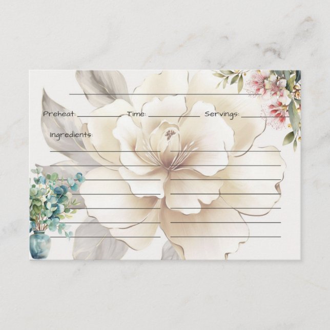 Serenity Recipe Card Begleitkarte (Vorderseite)