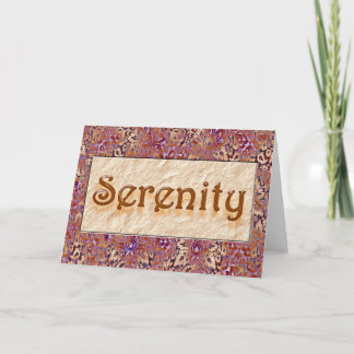 SERENITY Sober Herzlichen Glückwunsch OM Erholung Karte