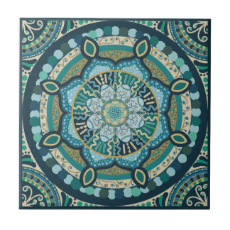 Serenity Tile - Blues und Grüntöne Fliese