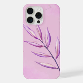 'Serenity Veilchenblatt' Minimalist iPhone 15 Pro Max Hülle